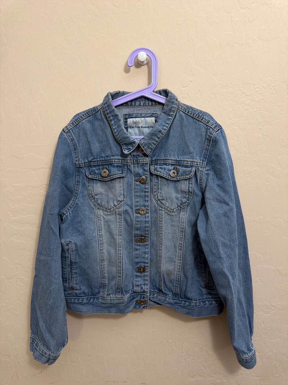 The style between us blue denim jacket, Jr Size L
